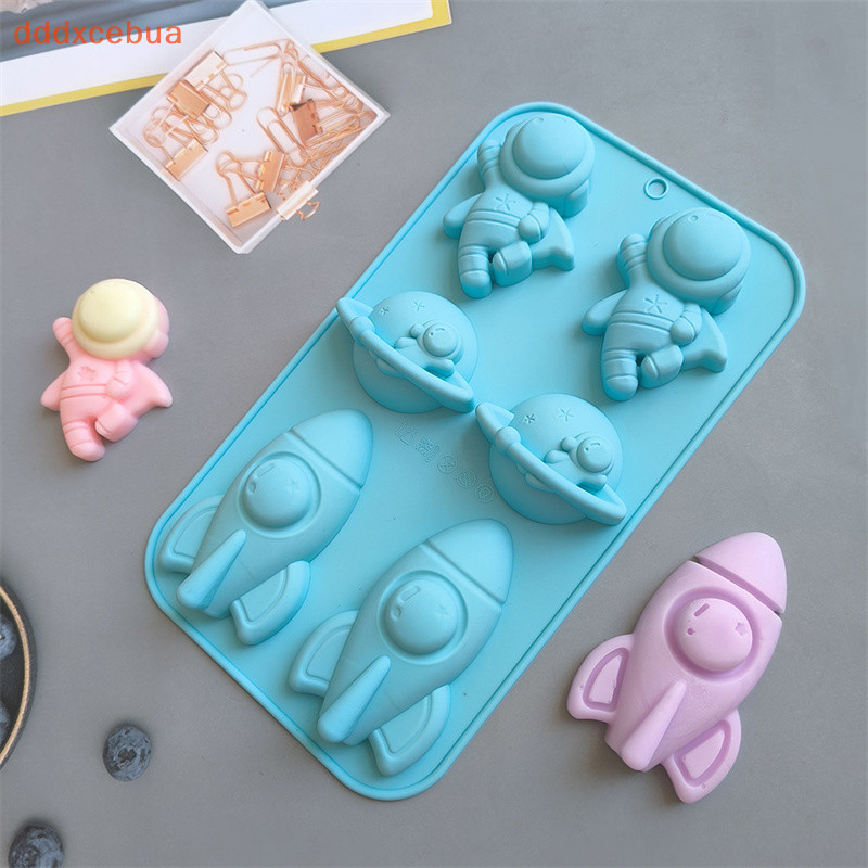 [dddxcebua] 6 Empresa Astronauta Foguete 760 Molde De Silicone Bolo Pudim Pão Assadeira Sabão em Oferta na Shopee