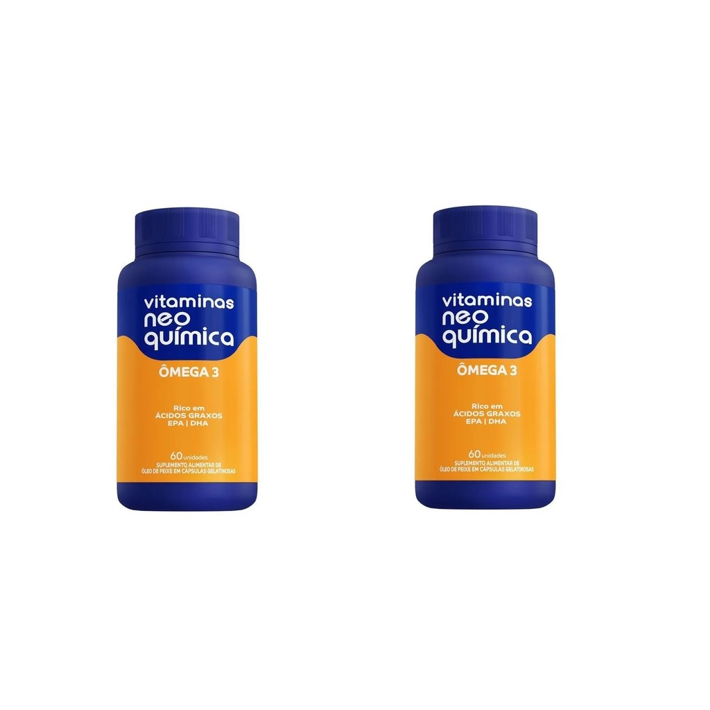 Kit 2x Vitamina Ômega 3 Epa Dha 60 Cápsulas - Neo Química