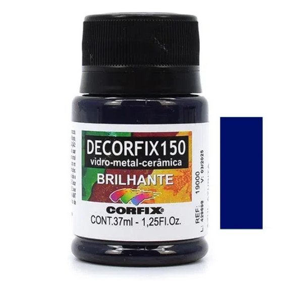 Tinta Decorfix 150 Brilhante Corfix - 435 Azul Azurita (37 ml)
