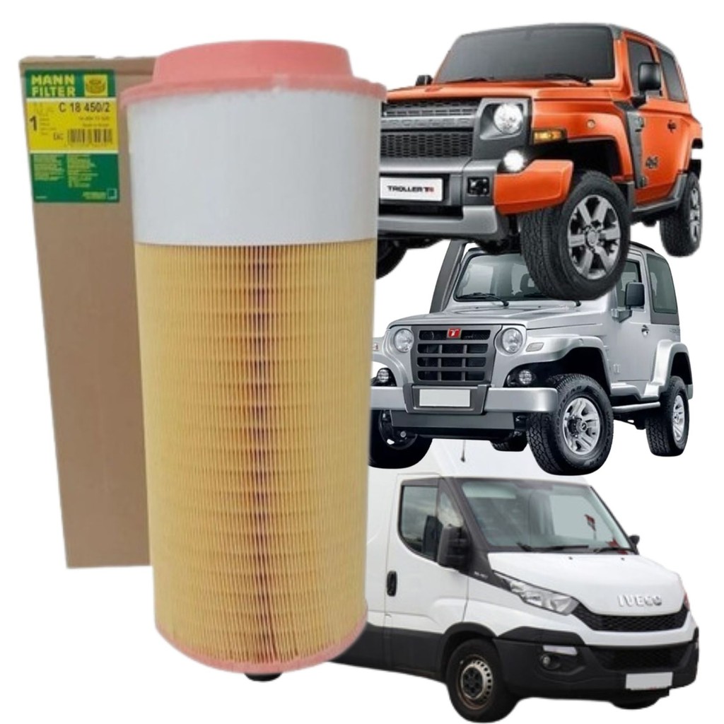 Filtro de Ar Motor para Troller T4 3.0 / 3.2 Diesel - Iveco Daily 3.0 (C18450/2)