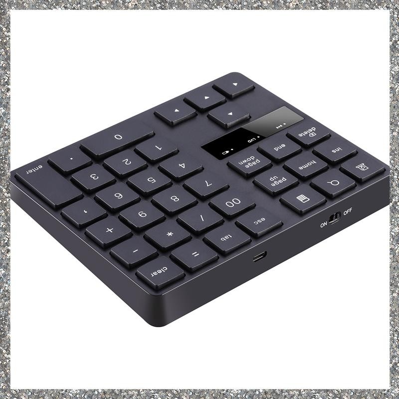 [Dkzc] Teclado Numérico Sem Fio 2.4G , Recarregável Com 35 Teclas Para PC/Laptop /