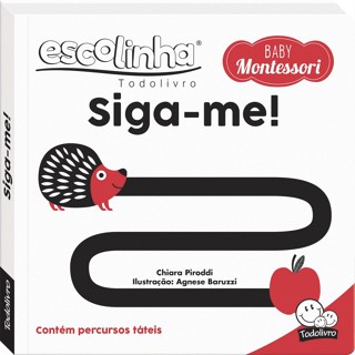 Livro escolinha Baby Montessori Cartonado contraste em Oferta na Shopee