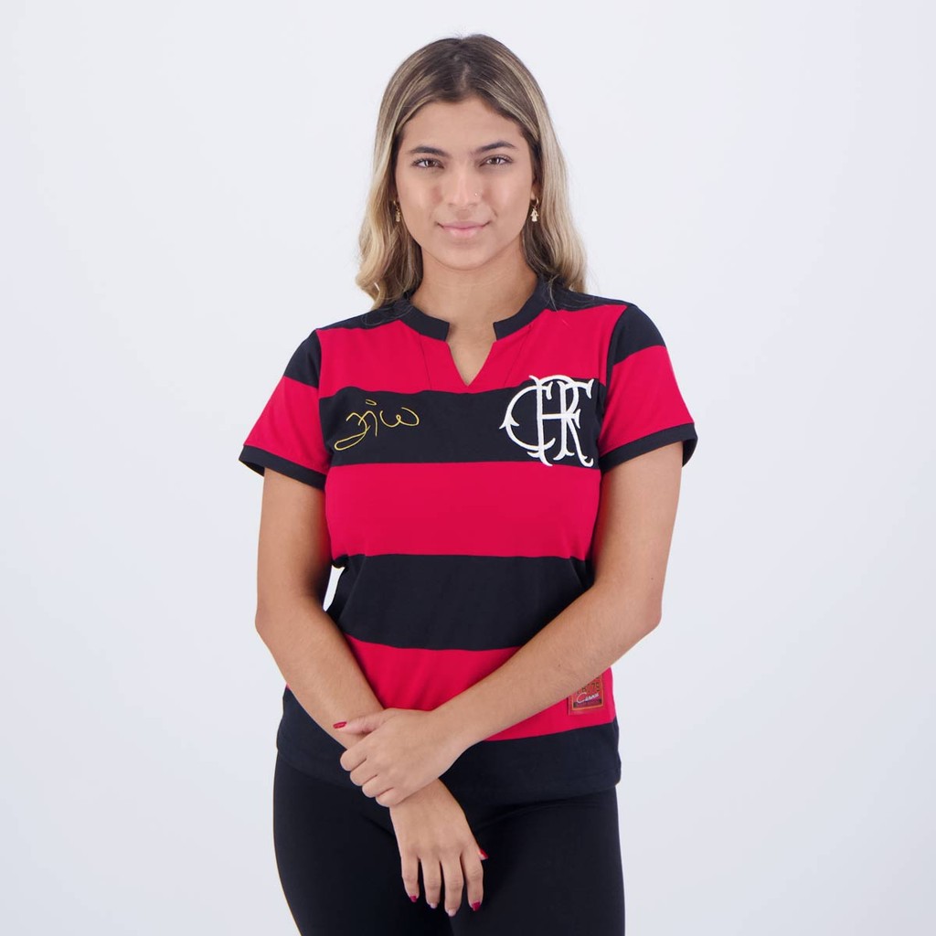 Camisa Flamengo Flatri Zico Feminina - Sports & Outdoors