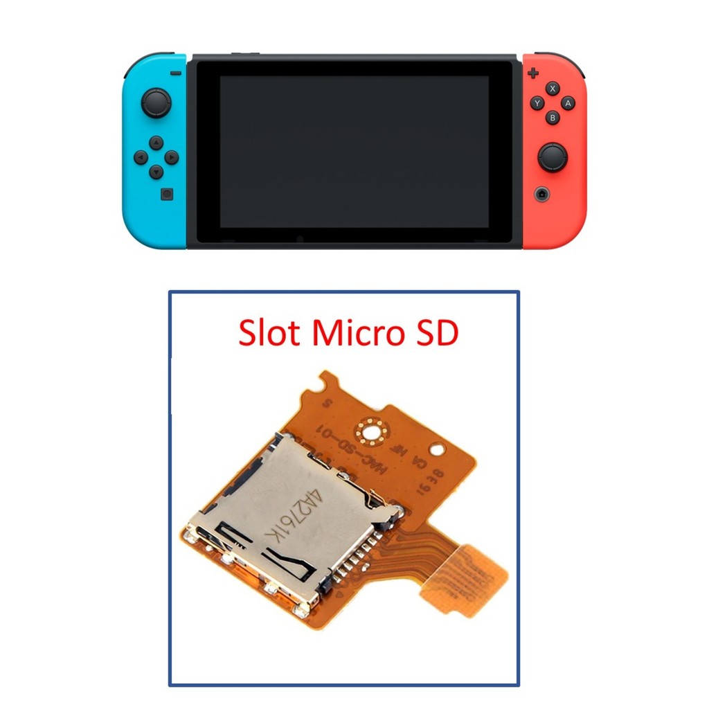Placa Slot Leitor Cartão Memoria Micro SD Nintendo Switch V1 V2 em Oferta na Shopee