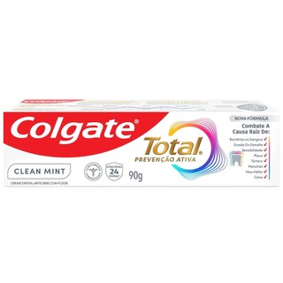 Creme Dental Colgate Total Clean Mint 90g em Oferta na Shopee