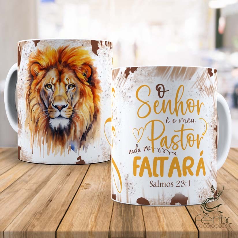 Caneca Leão de Juda - Versiculos Biblicos Jesus - Porcelana 325 ML em Oferta na Shopee