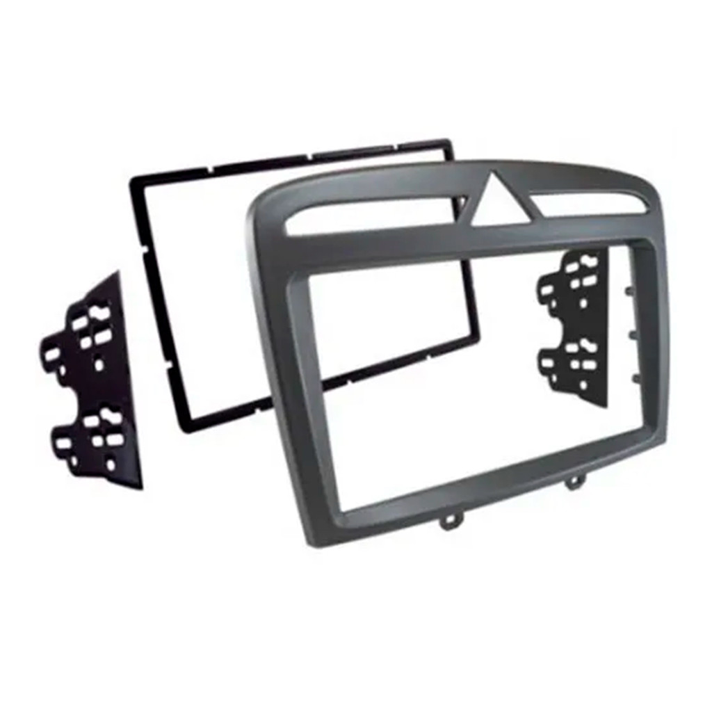 Detalhes do Kit Multimídia 7 Polegadas MP5/BT CarPlay Android JR8 + Moldura Prata 308 408 2012 a 2016 - AP690