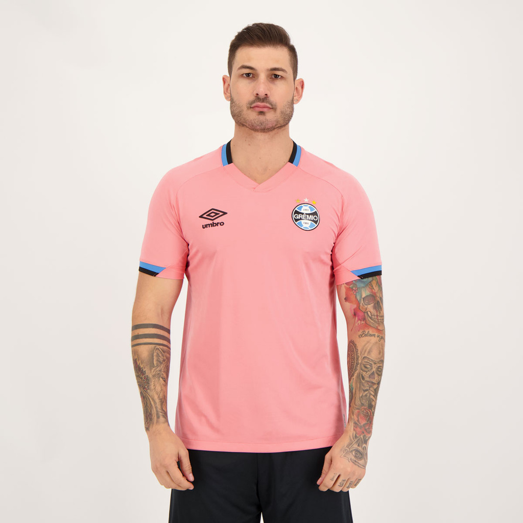 Camisa Umbro Grêmio Outubro Rosa 2022 em Oferta na Shopee