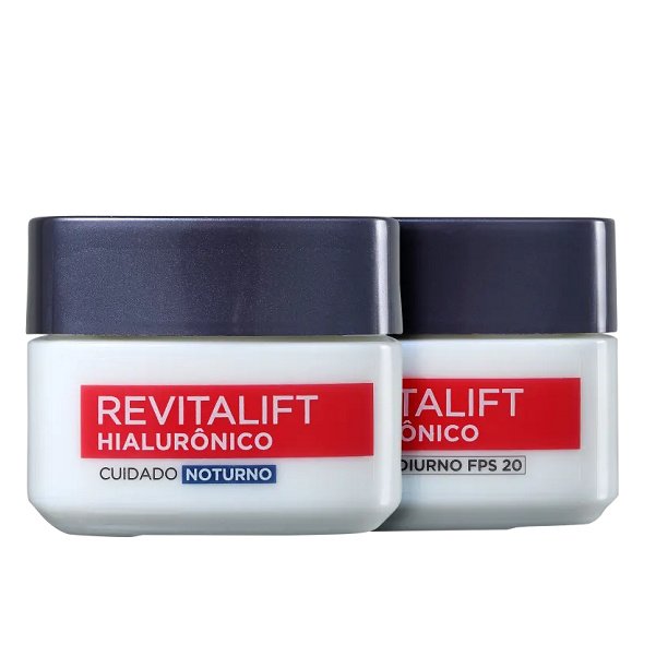 L’Oréal Paris Revitalift Hialurônico Dia e Noite 49g (2 Produtos)