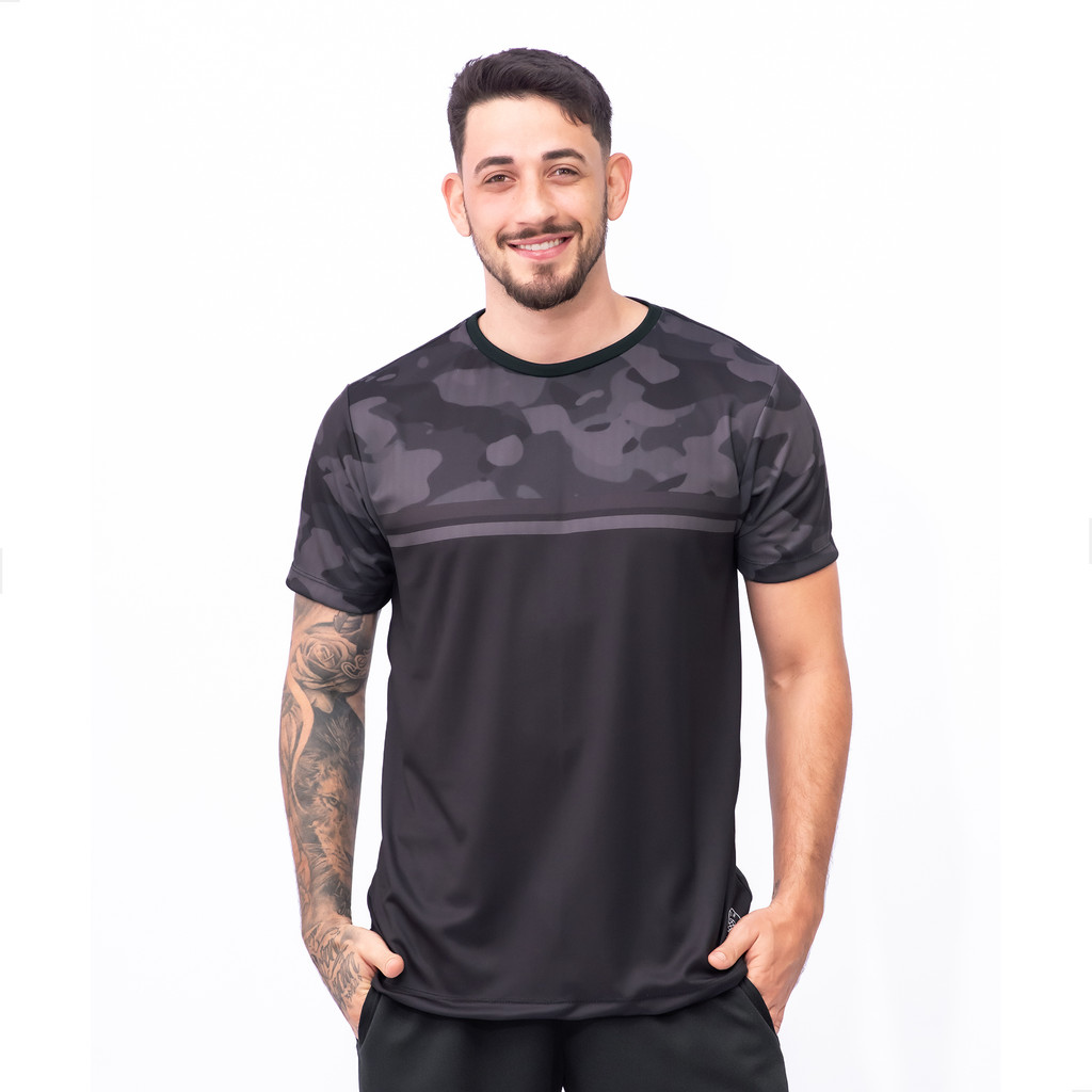 Camisa Dry Fit Masculino Academia Corrida Treino Blusa Academia Masculina