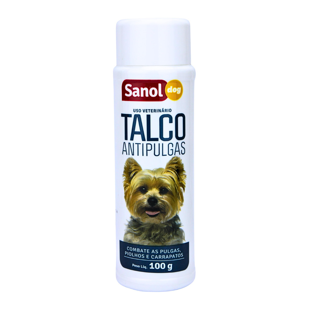 Talco Antipulgas 100 g - Sanol Dog em Oferta na Shopee