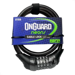 CADEADO ONGUARD NEON 8169 C/ SEGREDO 120CM X 12MM - PRETO