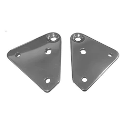 Suporte Farol Cromado Par Orelhinhas Twister Cbx 2001 2002 2003 2004 2005 2006 2007 2008