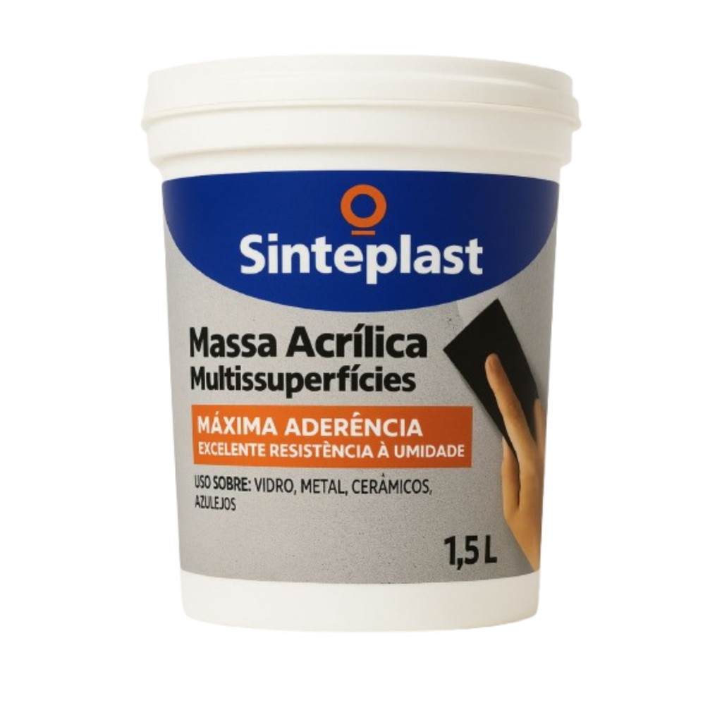 Massa Acrílica Multissuperfícies 1,5kg Sinteplast