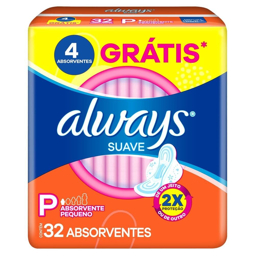Absorvente Always Super Proteção Suave C/Abas 32Un