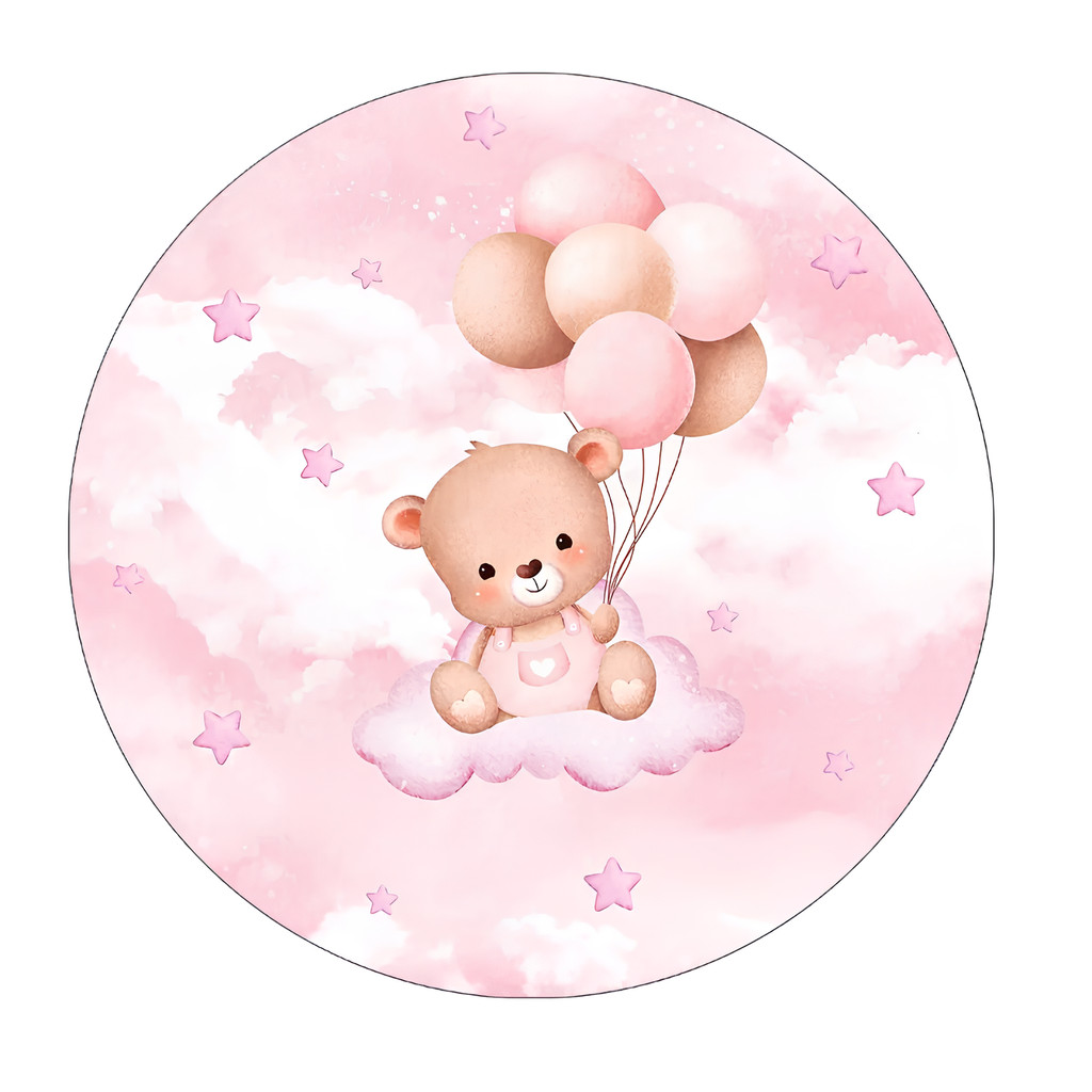 Capa Para Painel Festa Ursinho e Ursinha Baloeiro infantil Chá Fralda e Bebê Tecido 1,50x1,50 e 50x50cm Vários Modelos em Oferta na Shopee