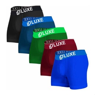 KIT 5 CUECA BOXER BOX ALGODÃO CUECAS D'LUXE em Oferta na Shopee