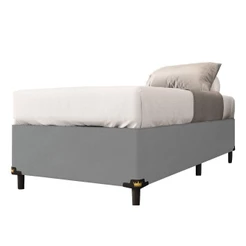 Cama Box Solteiro 0,88m Com 38cm De Altura Suede Prince C