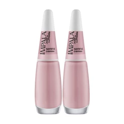 Kit 2 Esmalte Impala A Cor Da Sua Moda Unha Serena Cremoso