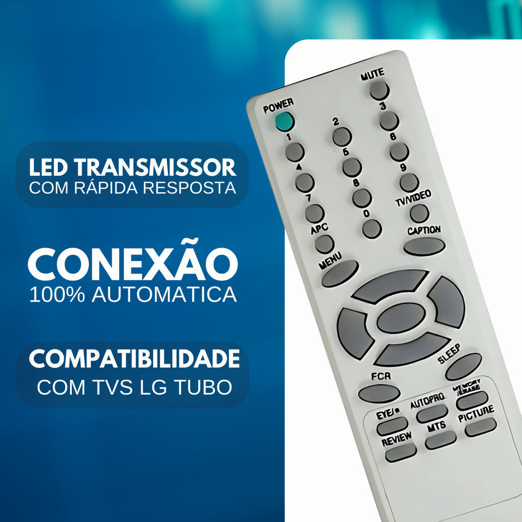 Controle Remoto Universal TV LG - Compatível com Todos os Modelos de Tubo em Oferta na Shopee