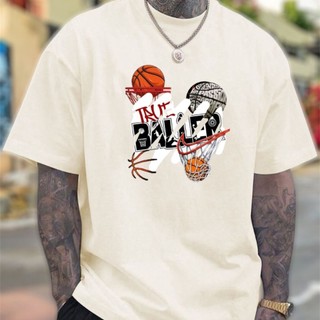 T-shirt Camiseta Camisa Masculina 100% Algodão Fio 30.1 Personalizada Estampada Basquete (Ref 2377) Algodão Envio Rapido