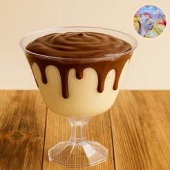 2 TAÇA SOBREMESA 1.250 ML ACRÍLICO DIAMANTE S/T NATAL 2025(CHOCO)
