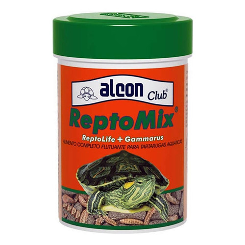 Alcon Reptomix 25g Ração + Gammarus P/ Tartarugas De Agua