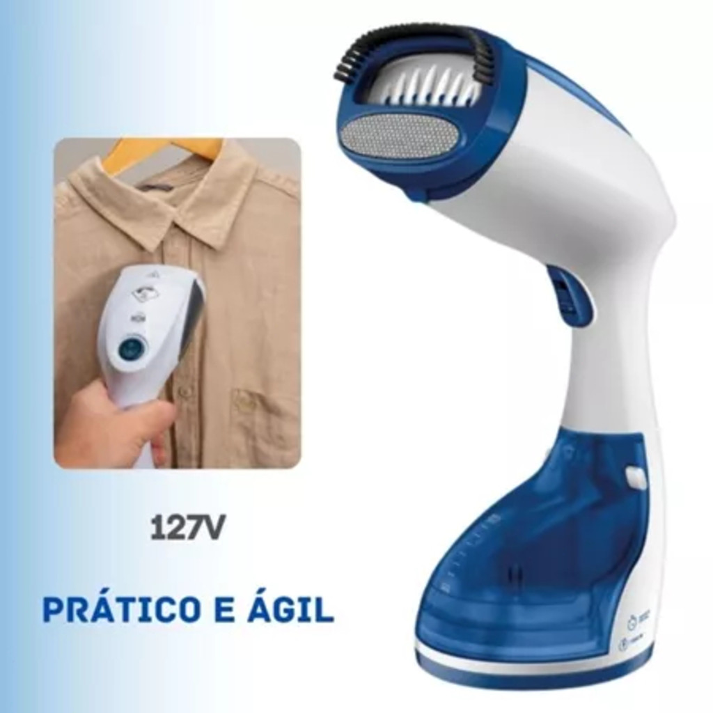 Passadeira A Vapor Portátil 1100W 127V Vaporizador Para Roupas Tira Amassado e Rugas