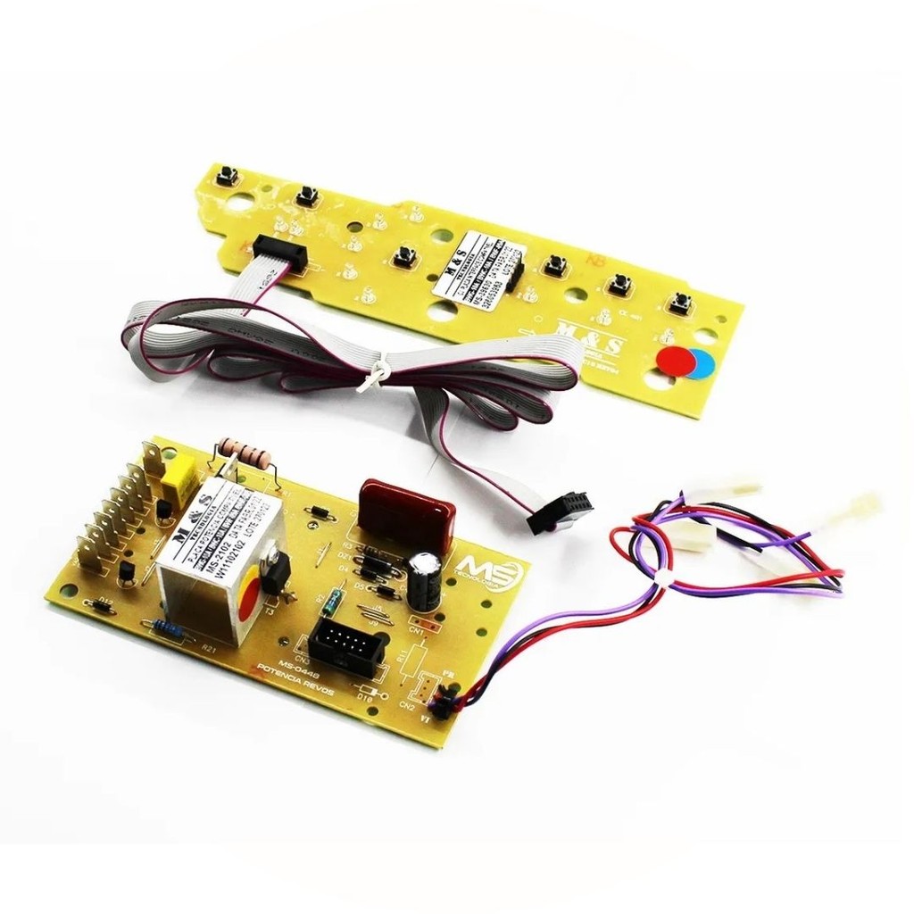 Kit Placas Eletrônicas Interface e Potência Para Brastemp 9kg e 10kg Clean Turbo Performance BWC10A VERSÃO1 BWG10A BWF09