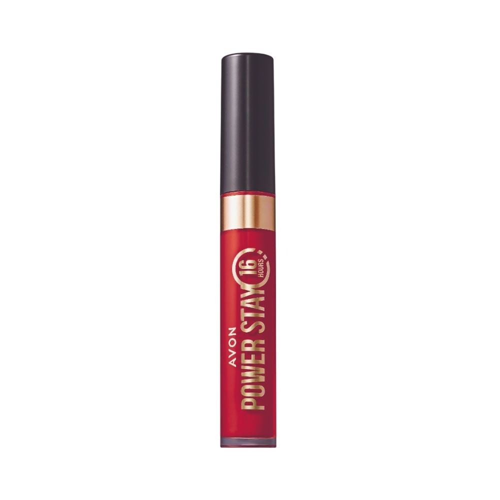 Batom LÍquido Avon Power Stay Vermelho Mais Quente 6ml em Oferta na Shopee