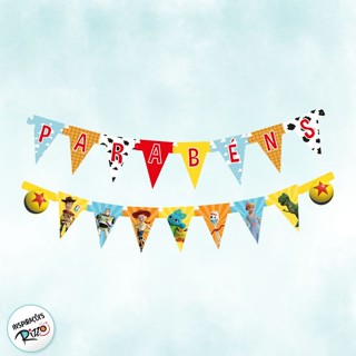 Faixa Parabéns - Toy Story 4 - 1 unidade - Disney Original - Rizzo em Oferta na Shopee