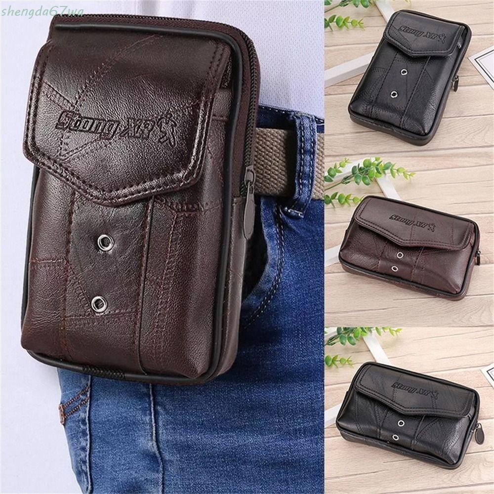 Bolsa Masculina Para Telefone SHENGDA , Design Delicado , Textura Clássica , Bolsas Celular , De Cintura De Cor Sólida Bolsa Masculina Para Telefone SHENGDA , Design Delicado , Textura Clássica , Bolsas Celular , De Cintura De Cor Sólida