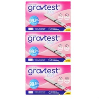 Kit 3 Testes de Gravidez Gravtest Easy Cimed 99,9% Precisão em Oferta na Shopee