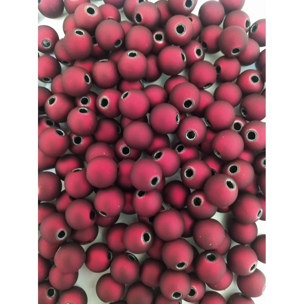 Bola Emborrachada - Vermelho Marsala 8mm 250g / Aprox. 800 Peças