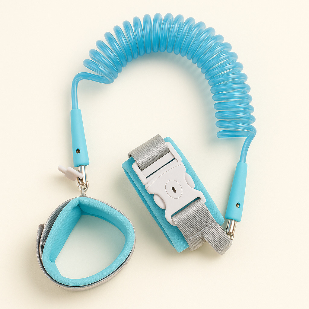 Pulseira Infantil Guia Segurança Criança Antiperdido Rosa