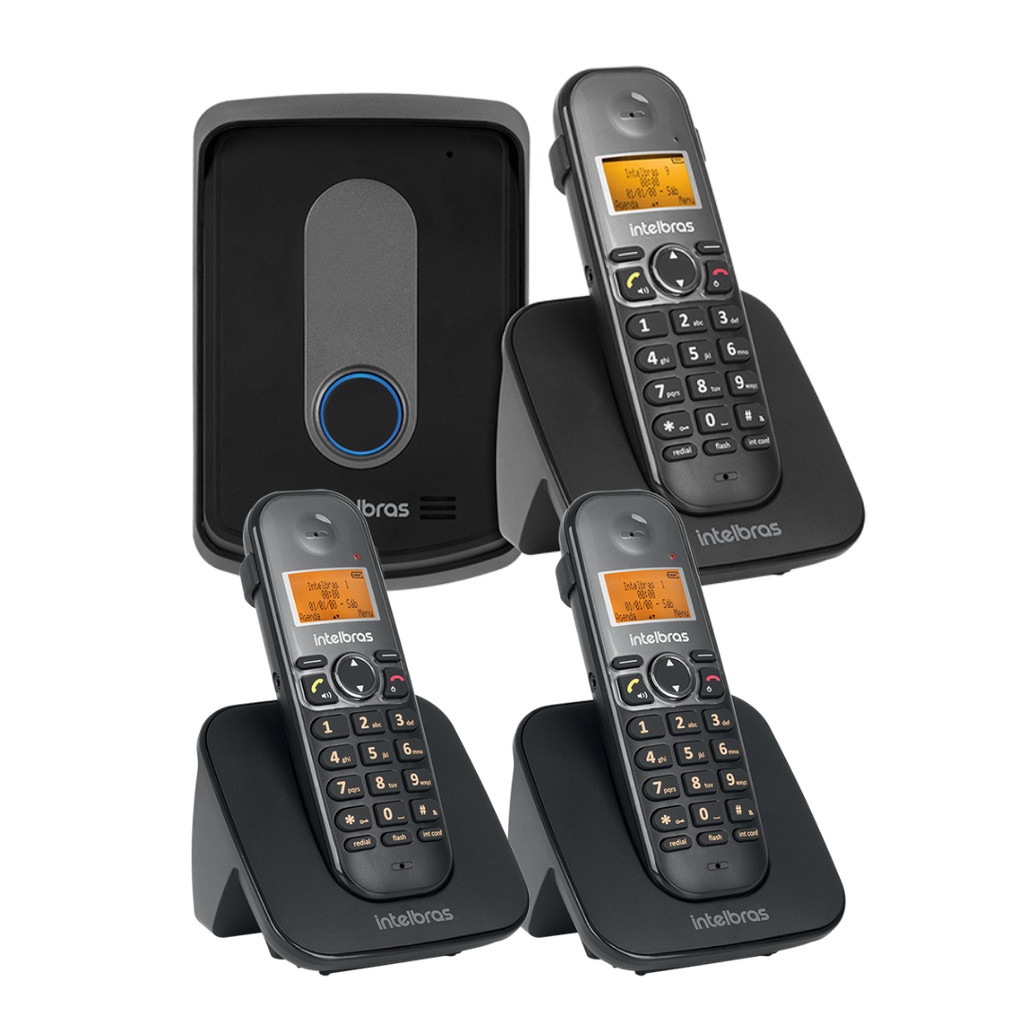 Kit Interfone Resid. Intelbras Sem Fio TIS 5010 - 03 Ramais