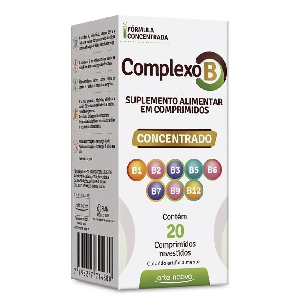 COMPLEXO B CONCENTRADO COM 20 COMPRIMIDOS