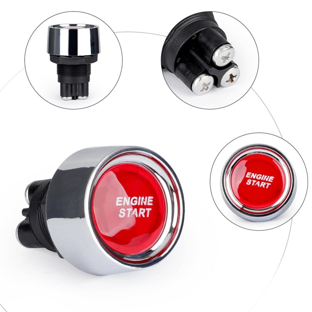 TKEY 50A Botão De Partida Do Motor Carro Interruptor Sem Chave Corrida Pequeno Lgnition Starter Liga/Desliga Interruptor