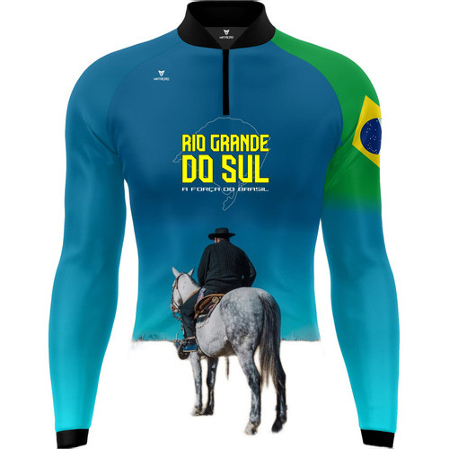 Camisa Agro Proteção Solar Uv50 Matreiro Cavalgada Rs