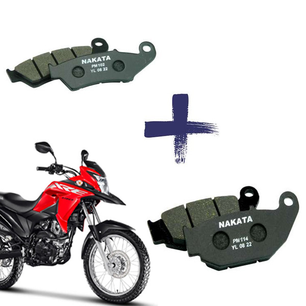 Kit Pastilha freio Dianteira e Traseira XRE 300 C/ ABS 2019 a 2024