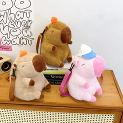 CHENXIAOHONG Mochila de Pelúcia Capivara Fofa