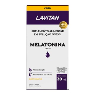 Lavitan Melatonina Em Gotas Sabor Maracujá Com 30Ml em Oferta na Shopee