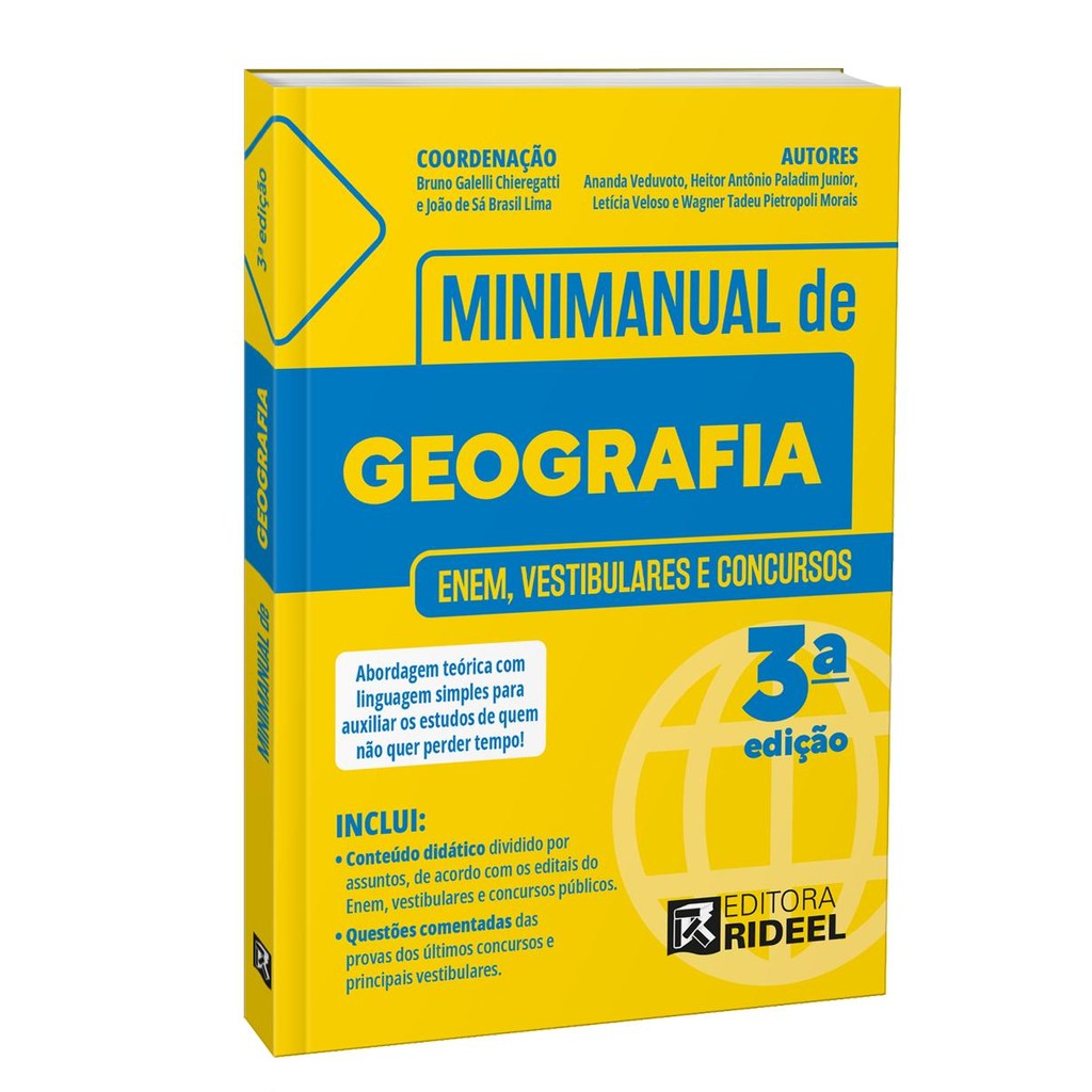 Minimanual de Geografia - Enem, vestibulares e concursos em Oferta na Shopee