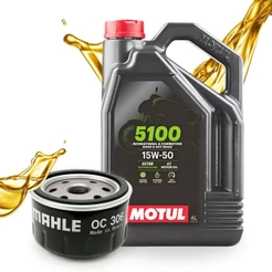 Troca de Óleo P/ Bmw R1200 Gs Galão Motul 5100 15w50 + Filtro