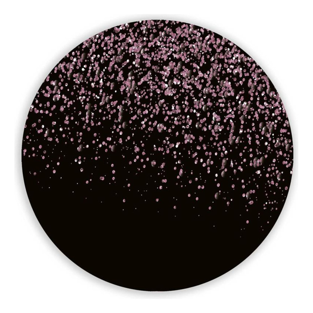 Capa Mini Painel Redondo com Tema Glitter para Festa Cores Variadas e Toque de Brilho