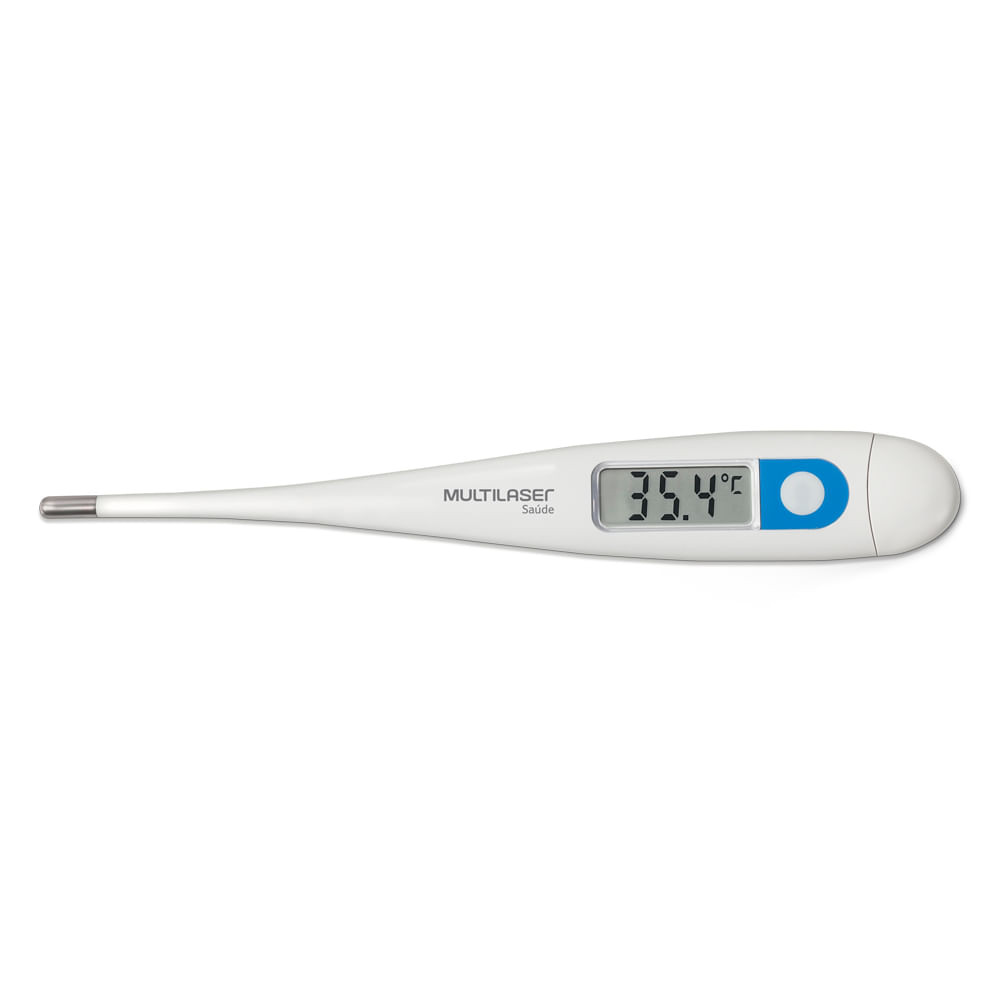 Termômetro Clínico Digital Branco Multilaser Saúde HC070 com 1 Unidade - Health