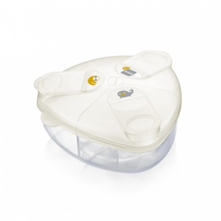 Porta Leite em Pó Bebê Milk Powder Triangular Neutro - MAM em Oferta na Shopee