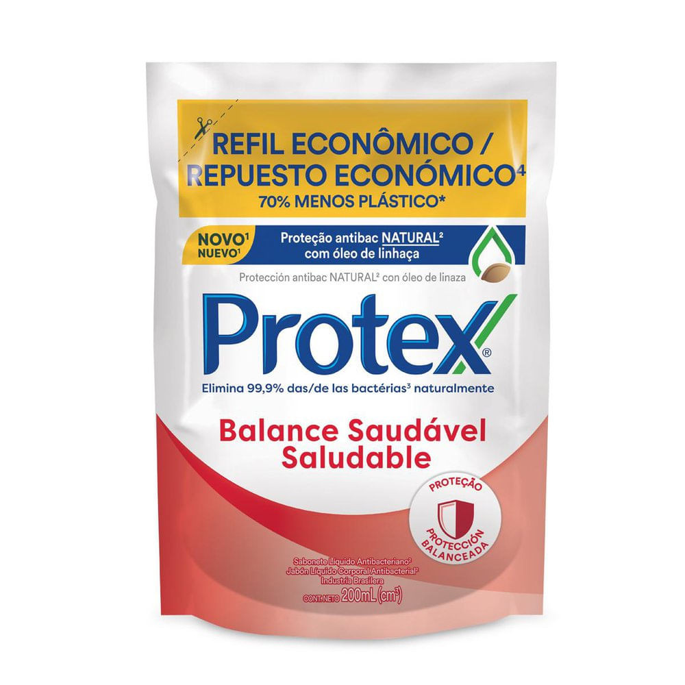 Sabonete Líquido Protex Balance Refil com 200ml - Beauty