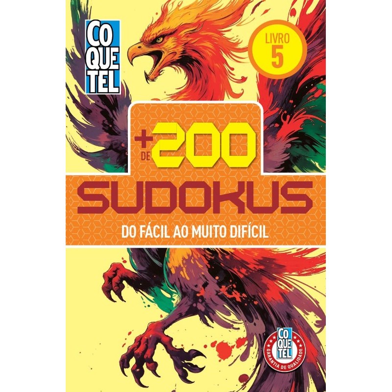 Livro Coquetel Mais de 200 Sudokus 5 S/p