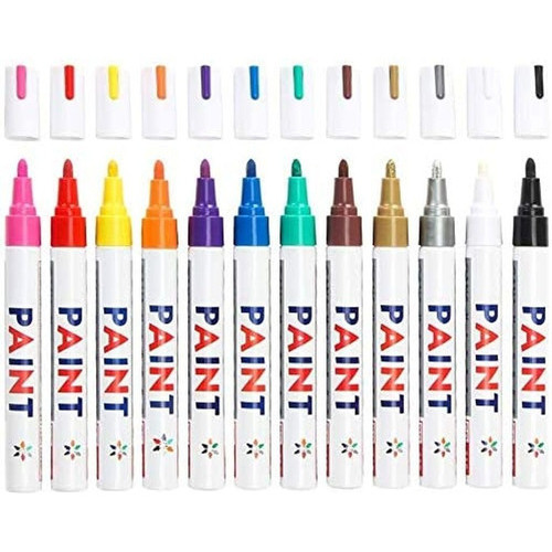 01 Caneta Paint Marker Caneta Reparadora Tira Riscos Pintura Automotiva Carro Moto